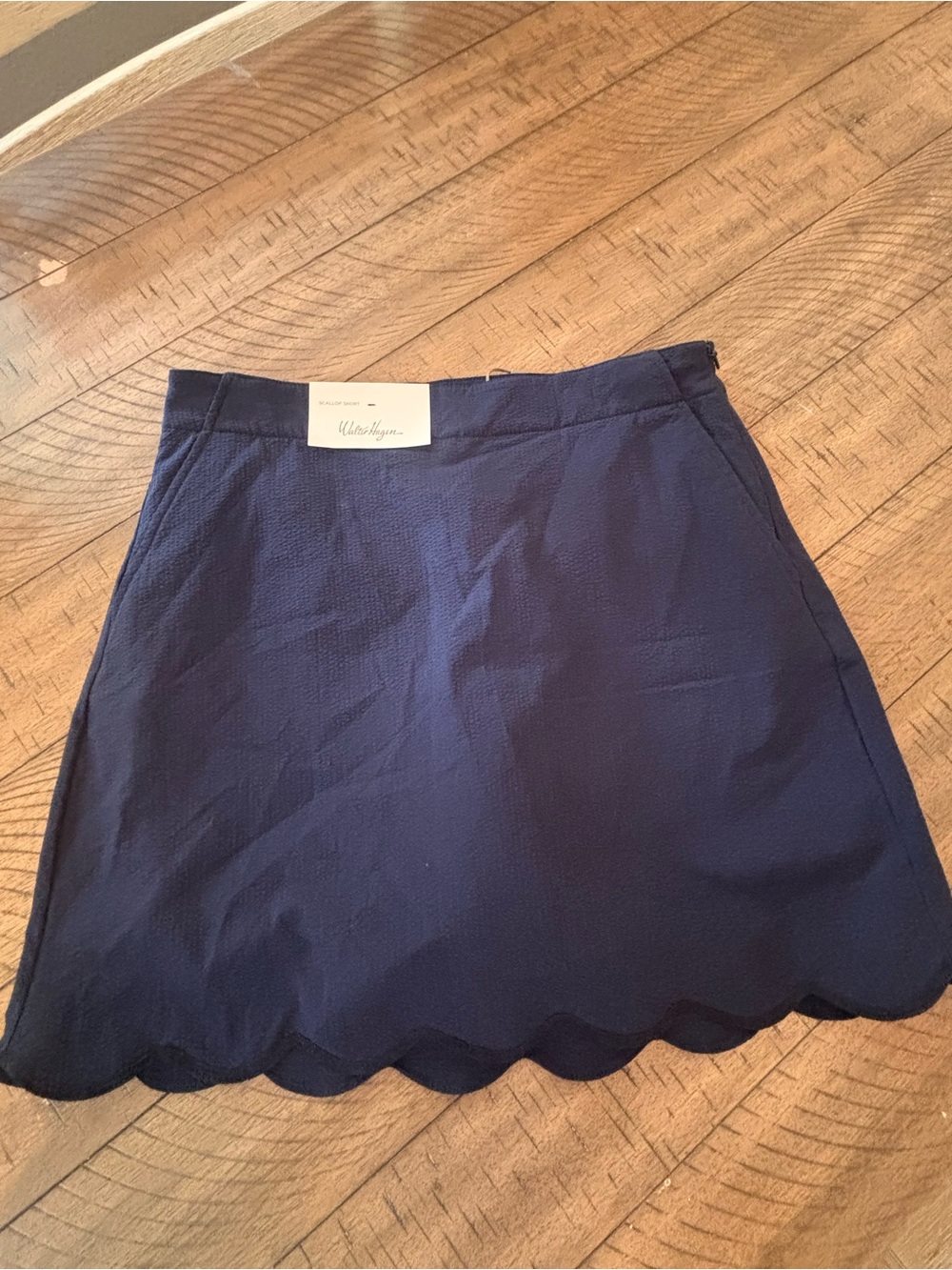 NWT Walter Hagen Navy Scalloped Hem skort